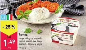 ALDI Burrata aanbieding