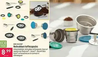 ALDI Herbruikbare koffiecapsules aanbieding