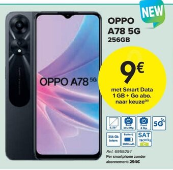 Carrefour Oppo A78 5G 256gb aanbieding