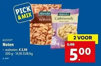 Lidl Noten walnoten aanbieding
