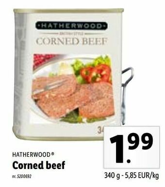 Lidl Corned beef aanbieding