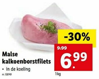Lidl Malse kalkoenborstfilets aanbieding