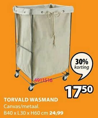 Jysk Torvald wasmand aanbieding