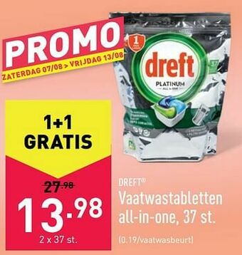 ALDI Vaatwastabletten all-in-one aanbieding