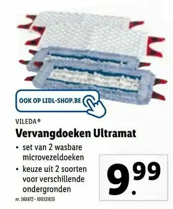 Vervangdoeken ultramat