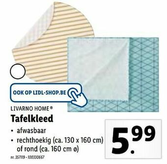 Lidl Tafelkleed aanbieding