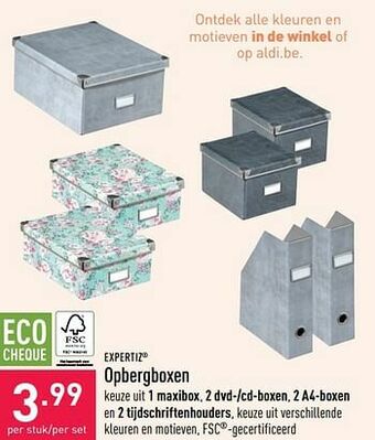 ALDI Opbergboxen aanbieding