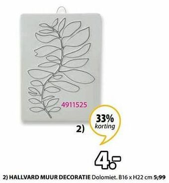 Jysk Hallvard muur decoratie aanbieding
