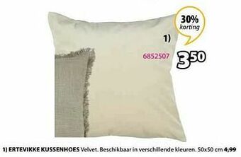 Jysk Ertevikke kussenhoes aanbieding