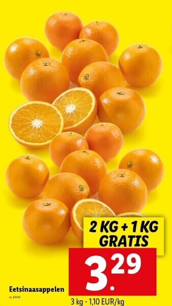 Lidl Eetsinaasappelen aanbieding