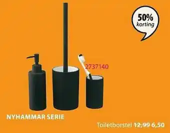 Jysk Nyhammar toiletborstel aanbieding