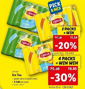Lidl Ice tea aanbieding