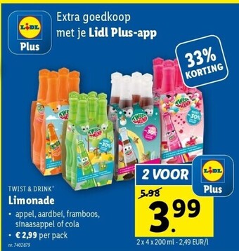 Lidl Limonade aanbieding