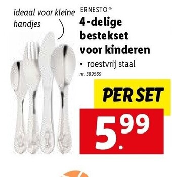 4-delige bestekset voor kinderen