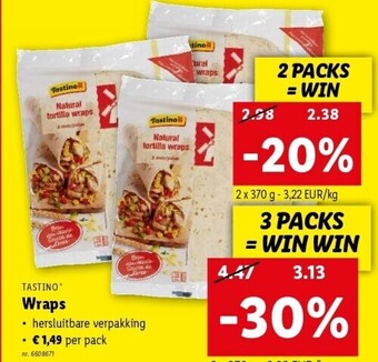 Lidl Wraps aanbieding