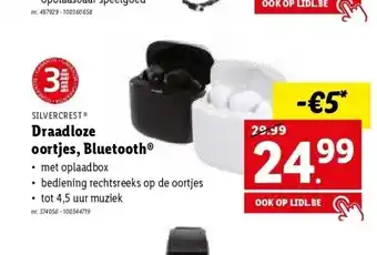 Lidl Draadloze oortjes, bluetooth® aanbieding