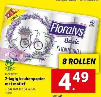 Lidl 2-lagig keukenpapier met motief aanbieding