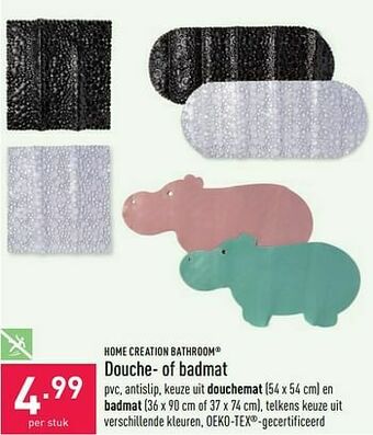 ALDI Douche- of badmat aanbieding
