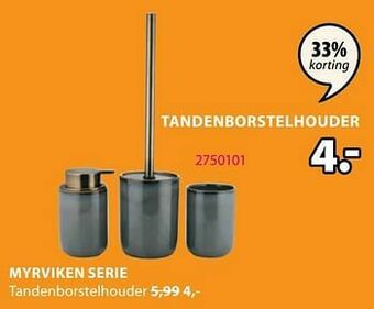 Jysk Myrviken tandenborstelhouder aanbieding