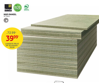 Brico MDF-paneel aanbieding