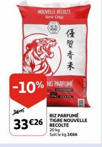 Auchan Nouvelle recolte riz parfume tigre 20kg aanbieding