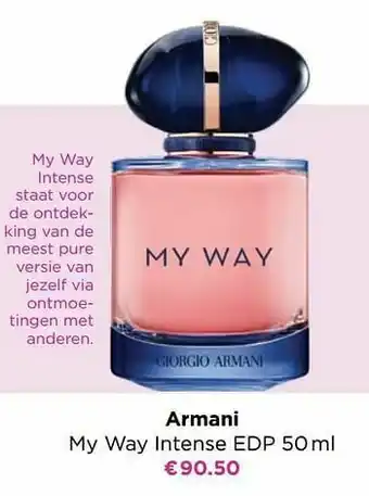 ICI PARIS XL Armani my way intense edp aanbieding