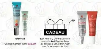 ICI PARIS XL Erborian cc red correct aanbieding