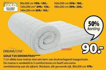 Gold t25 dekmatras
