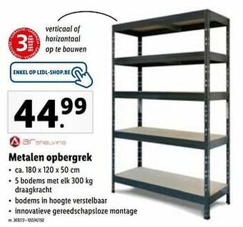 Lidl Metalen opbergrek aanbieding