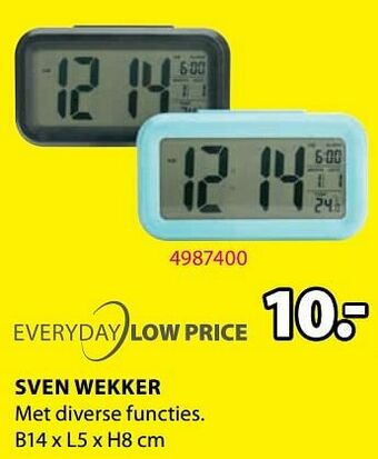 Jysk Sven wekker aanbieding