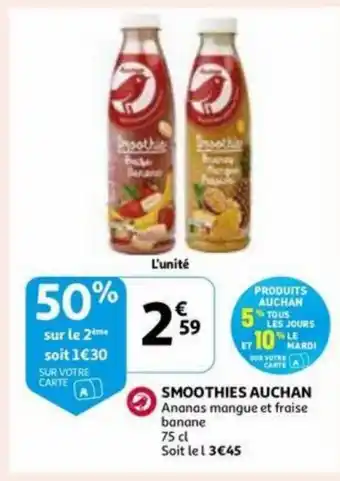 Smoothies auchan 75cl