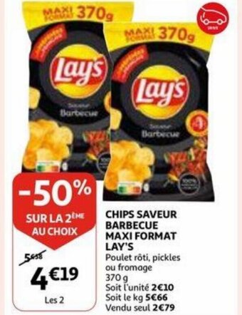 Lay's chips saveur barbecue maxi format 370g