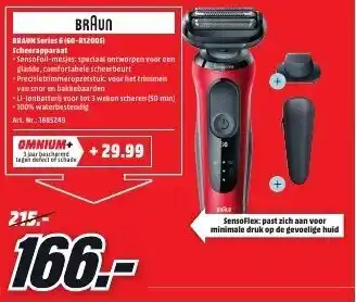 MediaMarkt Braun Series 6 (60-R12005) Scheerapparaat aanbieding