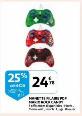 Manette filaire PDP mario rock candy