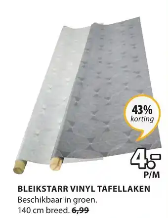 Jysk Tafellaken Bleikstarr vinyl aanbieding