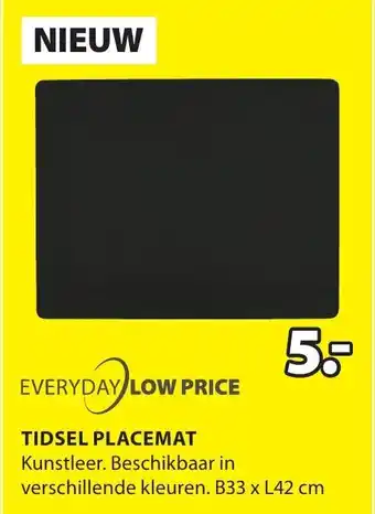 Jysk Placemat Tidsel aanbieding