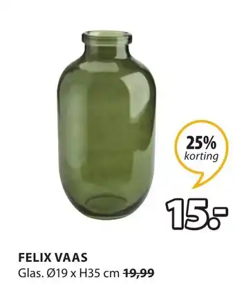 Jysk Vaas Felix aanbieding