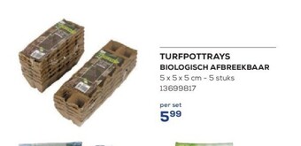 Turfpottrays biologisch afbreekbaar