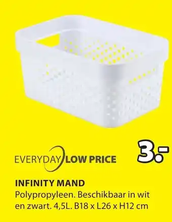 Jysk Mand Infinity aanbieding
