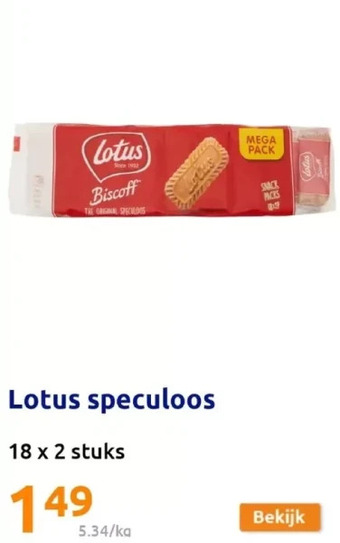 Action Lotus speculoos aanbieding