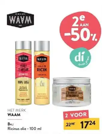 Waam ricinus olie - 100 ml