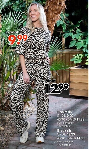 Wibra T-shirt rib aanbieding