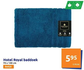 Action Hotel royal baddoek aanbieding