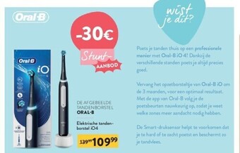Di Oral-b elektrische tandenborstel io4 aanbieding