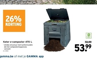 GAMMA Keter e-composter 470 l aanbieding