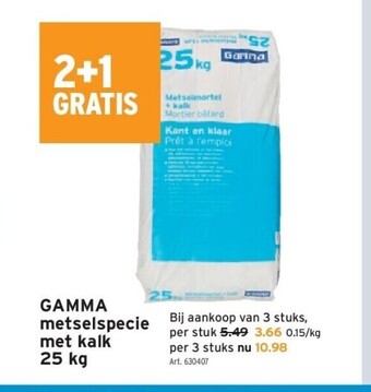 GAMMA Gamma metselspecie met kalk 25 kg aanbieding