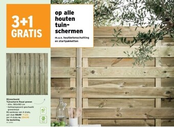 GAMMA Tuinscherm royal grenen aanbieding