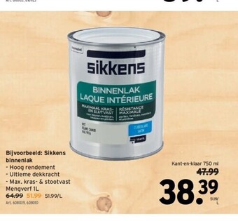 GAMMA Sikkens binnenlak aanbieding