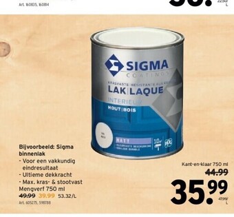 GAMMA Sigma binnenlak aanbieding