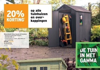 GAMMA Keter darwin 46 tuinhuis aanbieding